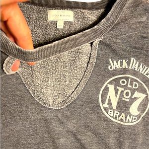 “Jack Daniels” ladies sweater/top.  LUCKY BRAND